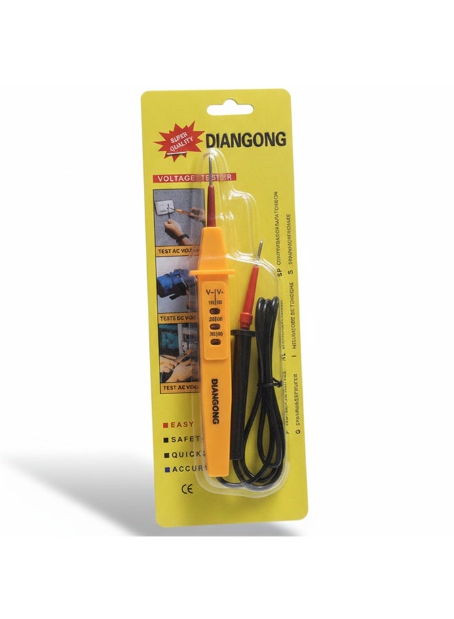 قلم اختبار الجهد الكهربائي بدون تلامس مع مؤشر LED، كاشف دوائر التيار المتردد، مسبار معزول بسلك أرضي، أداة اختبار أمان محمولة للاستخدام المنزلي والمهني - Image 2